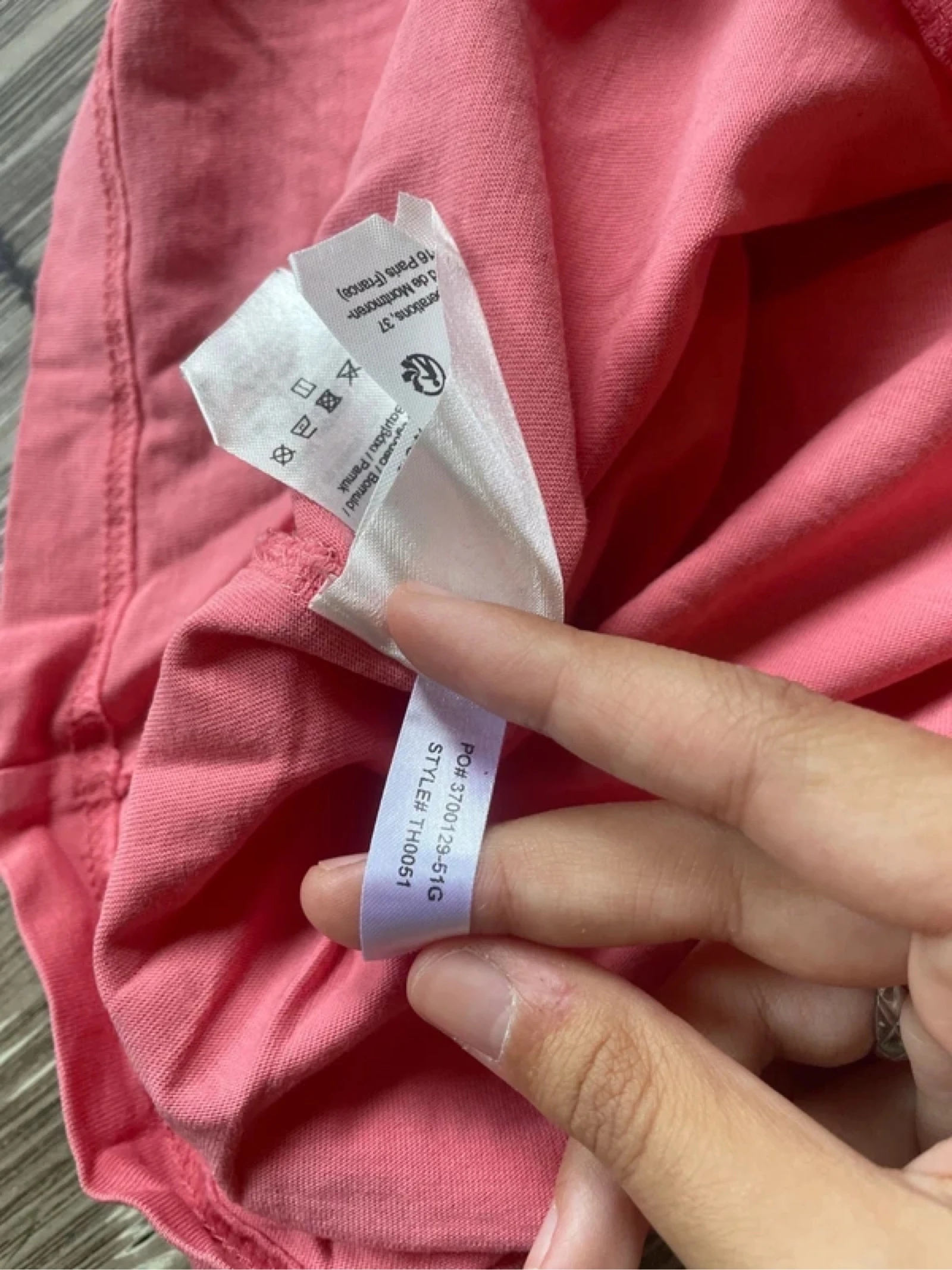 camiseta Lacoste rosa com logo bordado – photo 6